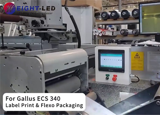 Gallus ECS 340 Flexo Press UV LED Retrofit
