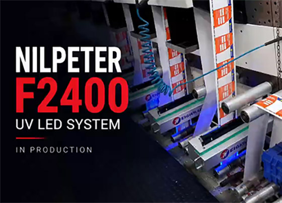UV LED Curing Retrofit on Nilpeter F2400 Flexo Press